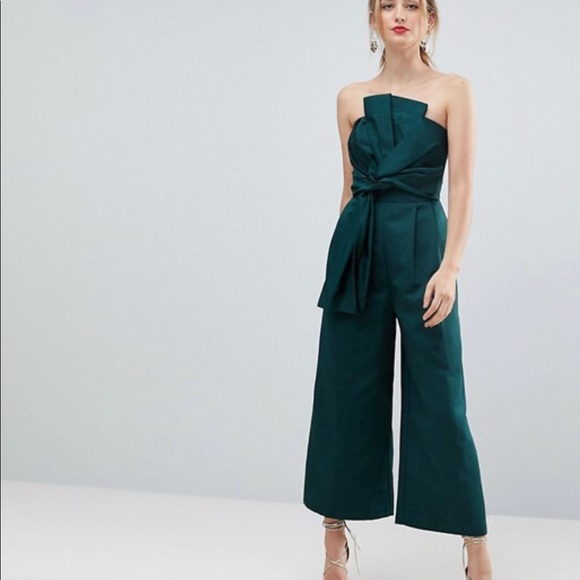 tall strapless jumpsuit